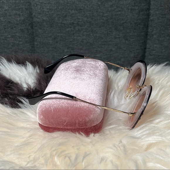Pink Miu Miu Sunglasses